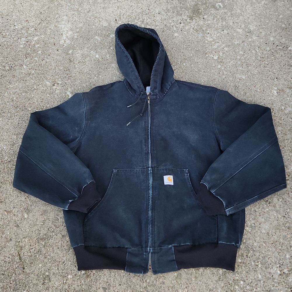 Carhartt Men's Black Hooded Jacket